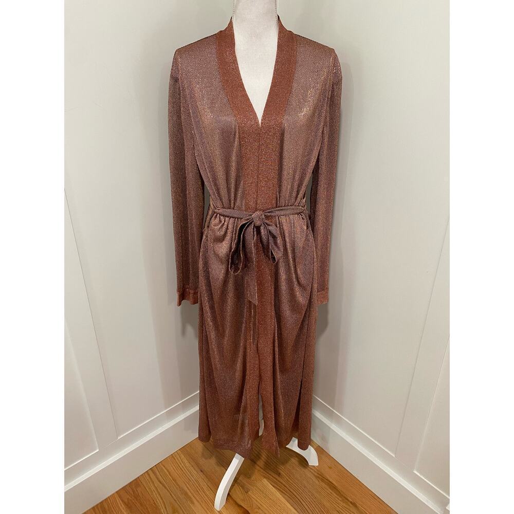 Jonathan Simkhai Nwt Cover-Up In Copper Metallic